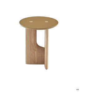 Mesa Auxiliar Redonda de Madera de Nogal Sólido de Alta Calidad, Elegante Mesa de Centro con Pedestal para Sala de Estar, Muebles para el Hogar al Mejor Precio - Product Image 1