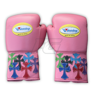 ถุงมือชกมวยหนังวัวแท้คุณภาพสูงจาก Winning Boxing Gloves Global Supply แบบผูกเชือก แห้งเร็ว เหมาะสำหรับฝึกซ้อมและแข่งขัน ผลิตเพื่อการส่งออก - Product Image 3