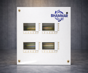 Metal MCB Distribution Box (Single Door-TPN) 16-Pole Premium Neutral Busbar Phase Link <b>Dummy</b> Plate KK22 Model - Product Image 1