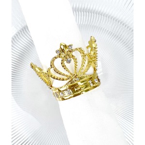 Anillo para Servilletas con Detalles Minimalistas de Cristal para Eventos Reales, Fiestas de Cumpleaños y Regalos Premium, Decoración Elegante para Mesa - Product Image 1