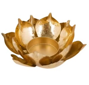 Elegant Metal Tealight Holder Traditional Design Diwali Decoration Candle <b>Stand</b> Home Decor - Product Image 1