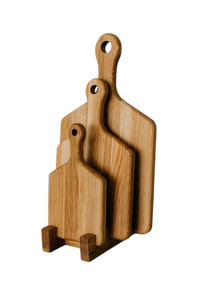 Planche à découper en bois de forme rectangulaire avec poignée pour usage en cuisine - Product Image 5