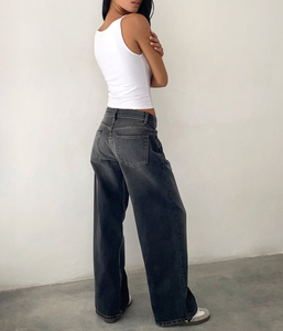 Jeans de Mujer 2026, Nuevos Jeans de Mezclilla de Cintura Baja, Estilo Casual, Pierna Recta, Anchos y Lavados - Product Image 2