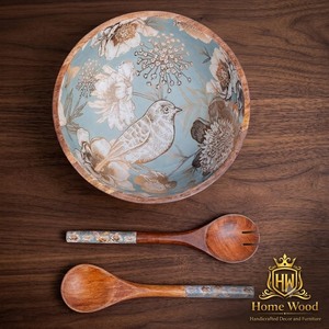 ชามไม้แฮนด์เมดงานฝีมือจากไม้ดีไซน์หรูหราสำหรับเสิร์ฟอาหาร - Product Image 3