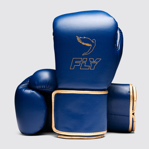 Top Selling Customized Fly Boxing Sparring <b>Gloves</b> Genuine Blue Gold Leather Boxing Training <b>Gloves</b> <b>Custom</b> Logo Fighting <b>Gloves</b> - Product Image 1