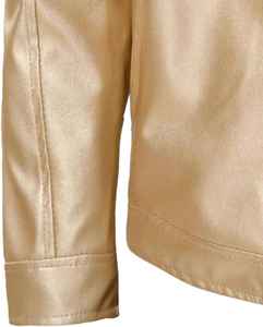 High Quality <b>Mens</b> <b>Leather</b> <b>Jacket</b> Stand Collar Front Logo Customizable Winter Casual Breathable Eco Friendly Windproof OEM <b>Jacket</b> - Product Image 3