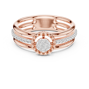 LUXURY LAB GROWN CUT DIAMOND <b>RING</b> SET 18KT YELLOW GOLD RHODIUM PLATED CERTIFIED SIDE <b>STONE</b> ENGAGEMENT WEDDING PARTY VALENTINE - Product Image 5