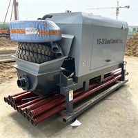 Pompe à béton diesel portable sur remorque 10m³/h, transport facile, installation rapide, haute pression pour petits projets, CE, prix usine