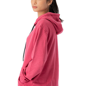 Ensemble de survêtement rose à capuche pour femme, manches longues, couleur unie, pantalon de jogging décontracté avec poches latérales, taille élastique, coton mi-lourd - Product Image 4