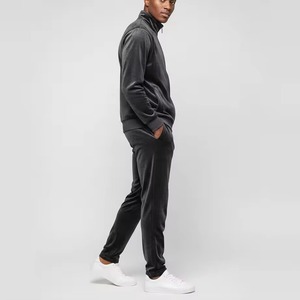 Top Sale Custom Solid High Street <b>Velour</b> Jogging Men's Tracksuit Luxury Design Breathable Regular Fit Warm Winter Running 2026 - Product Image 4