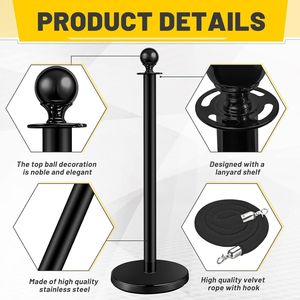 Barriere per Eventi e Feste in Diverse Colorazioni e Dimensioni, Barriere per il Controllo della Folla e Pali per Tappeti Rossi - Product Image 2