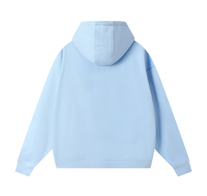 Sweat à capuche zippé oversize en polaire, streetwear personnalisé, épaules tombantes, épais - Product Image 6