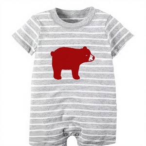 100% mameluco orgánico de algodón entrelazado para bebés, Mono para niños de 0 a 6 meses, temporada de invierno, ropa orgánica para bebés de 180 GSM - Product Image 1