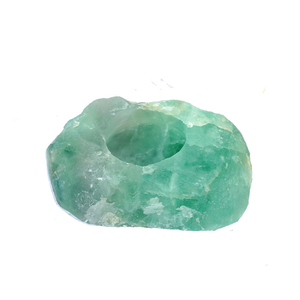 Portavelas de Piedra Natural Tallada a Mano de Fluorita Verde Cristalina, Gema de Ágata Curativa, Venta al por Mayor - Product Image 6