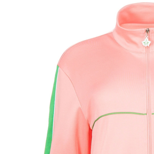 Conjunto Deportivo de Dos Piezas para Mujer, Modelo Fall Legacy 25, Color Rosa y Verde, Chaqueta con Cierre y Pantalones a Juego, Estilo Casual, Deportivo y Urbano, Inspirado en la Hermandad - Product Image 4