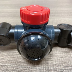 Adaptador de grifo de plástico multifunción 3/4, dos mangueras de conexión rápida, Conector de agua de jardín con patrón de centro de ducha de 180 grados 360 - Product Image 5