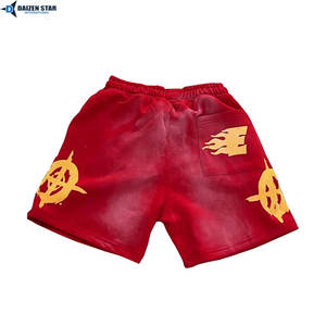 Pantalones Cortos de Forro Polar Tejidos a Medida, Transpirables, Ecológicos, con Cierre de Cordón, Venta al por Mayor, Tela Suave, OEM, Marca Privada - Product Image 2