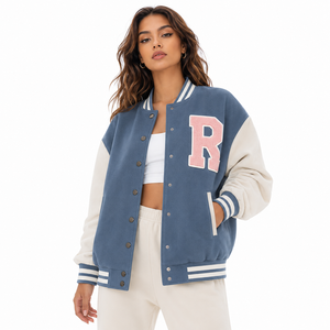 Chaqueta Varsity de Invierno Personalizada de Lujo, 100% Poliéster, con Cuello Alto, para Hombre y Mujer, Diseño 2026, Chaqueta de Béisbol a Bajo Precio - Product Image 5