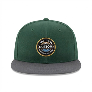 Casquettes streetwear structurées 6 panneaux, visière plate, plusieurs couleurs, logo brodé, casquette de baseball pour homme et femme - Product Image 1