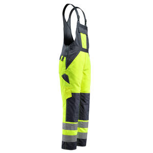 High Visibility Reflective Safety Work Bib Pants Custom Cotton Anti-Wrinkle Unisex <b>Construction</b> <b>Overalls</b> for Industrial Workers - Product Image 3