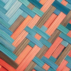 Handwoven Colorful Bamboo <b>Tray</b> – Decorative Round Bamboo Serving <b>Tray</b> <b>for</b> Wall <b>Decor</b> & Home Styling - Product Image 4
