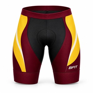 Conjunto de Jersey y Pantalones Cortos Acolchados para Ciclismo Profesional, Cierre Completo, Manga Corta, para Entrenamiento y Carreras en Bicicleta de Carretera - Product Image 3
