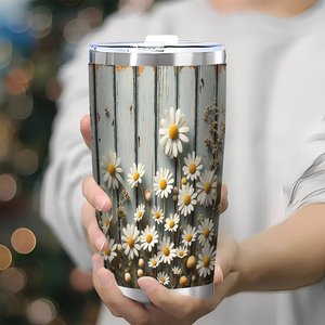 Stainless Steel Tumbler 20oz <b>Double</b> <b>Wall</b> Portable Outdoor Travel Drink <b>Mug</b> With Straw Design - Product Image 3