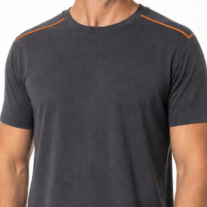 T-shirt blanc imprimé pour homme, manches courtes, col rond, décontracté, en jersey de coton, coupe classique – Collection Été 2026 - Product Image 2