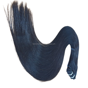 100% extensions de cheveux humains Remy faisceaux de vagues droites naturelles Double trame sans enchevêtrement sans perte Double force pour une longue durée - Product Image 2