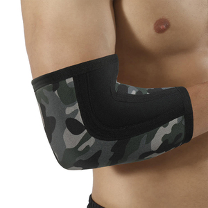 Manchons de coude en néoprène imprimé camouflage gris pour la musculation, la presse à banc et l'haltérophilie tactique – Vente en gros - Product Image 5