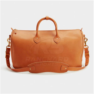 Sac de voyage en cuir véritable durable, écologique, résistant à l'eau, multi-compartiments, pour les voyages et les séjours de nuit - Product Image 2