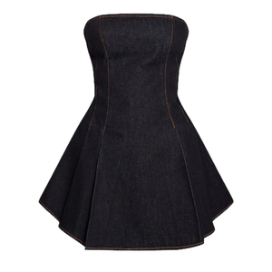 Vestidos Midi Vaqueros Casuales Simples de Tela Cómoda para Mujer, Lavados, al por Mayor, Personalizables, Muestra Gratis, la Mejor Calidad - Product Image 1