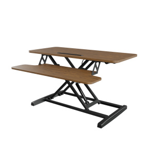 AUKI 910 Size Of Height Adjustable Gas Spring Sit Stand <strong>Desk</strong> Converter Ergonomic Laptop Riser with Keyboard Tray Home Office - Product Image 6