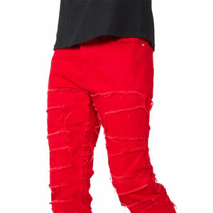 Pantalones Vaqueros de Mezclilla Personalizados para Hombre, Corte Regular, Algodón, Diseño Recto, Ligeros, con Bolsillos, Casuales y a la Moda - Product Image 5