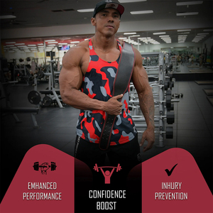 Cinturón de Gimnasio de Alta Calidad para Levantamiento de Pesas, Cuero PU Antibacterial, Costuras Reforzadas, Cinturón de Entrenamiento para Levantamiento de Pesas - Product Image 4