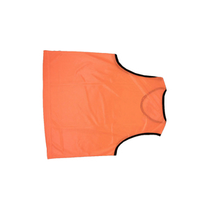 Premium Quality Unisex Adult Orange Mesh Training Vest Sleeveless Round Neck Breathable Polyester <b>Sport</b> Jersey All Seasons - Product Image 2