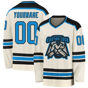 Maillot de hockey blanc-marron royal personnalisé de qualité supérieure, vente en gros, best-seller, directement de l'industrie - Product Image 2