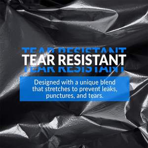 Bolsas de Basura Desechables en Caja, Paquete de 70 Piezas, Resistentes a Pinchazos y Desgarros, Capacidad de 39 Galones, Multiusos, para Limpieza del Hogar - Product Image 5