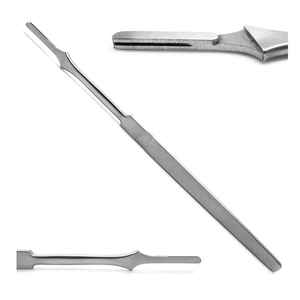 Mango de bisturí # Juego de 7 Cuchillas Quirúrgicas Manuales de Acero Inoxidable, Instrumentos Médicos Dentales ORL, Modelo BG-73 con Empuñadura Ergonómica DENTRIC - Product Image 1