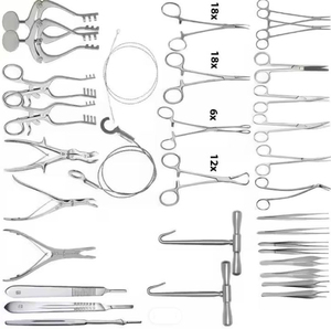 Juego de 34 Instrumentos Quirúrgicos Manuales de Acero Inoxidable de Alta Calidad para Craneotomía Espinal, Aprobado por CE e ISO, Herramientas de Neurocirugía - Product Image 3