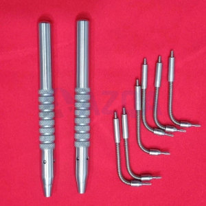 Dispositif de serrage complet Automate III en acier inoxydable avec 2 poignées et 6 tiges pour une utilisation dentaire et chirurgicale de précision - Product Image 4