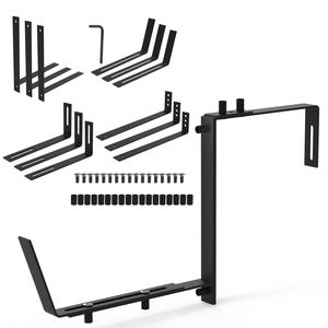 4 Pezzi Ganci Regolabili per Fioriere da Finestra, Supporti per Fioriere da Ringhiera Senza Foratura, Accessori per Cesti Sospesi Regolabili - Product Image 4