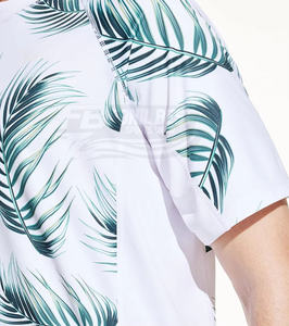 Camiseta Deportiva de Manga Larga para Hombre, con Estampado de Hojas, Ecológica, de Spandex/Poliéster, de Secado Rápido, para Natación, Surf y Entrenamiento - Product Image 3