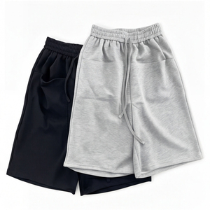 Custom Mens Polyester/Cotton <b>3</b>/<b>4</b> Long Plaid Waterproof Drawstring Closure Mid Waist Sweat <b>Shorts</b> Plus Size Baggy <b>Shorts</b> - Product Image 2