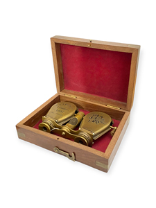 Jumelles télescope en laiton antique plaqué, étui en cuir, télescope de pirate vintage, imprimé en typographie, cadeau nautique pour la randonnée - M/S - Product Image 3