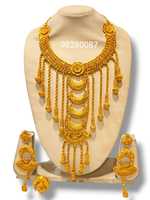 Ensemble collier et bracelet en diamant pour femmes africaines AWAIS HOUSE, pour fiançailles, anniversaire, mariage, fête, 6 grammes, plaqué or, laiton, hip-hop