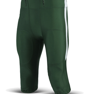 Mens Black <b>Padded</b> American Football Pants Belt Closure Breathable Athletic Practice Game Performance Sportswear Adult Wear - Product Image 3