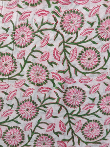 Decorative Cotton Fabric for <b>Cushion</b> <b>Covers</b> with Multicolor Indian Hand Block Prints for Sewing Home Furnishing & Craft Project - Product Image 5