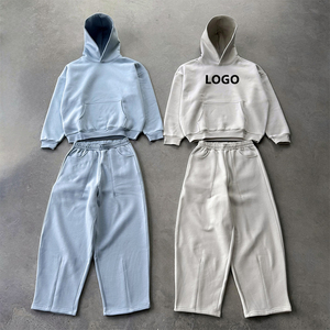 Custom Logo Pullover Blank Unisex Sweatpants and Hoodie Tracksuits Set Plain <b>Jogging</b> <b>Suits</b> French Terry Men Sweatsuit - Product Image 6
