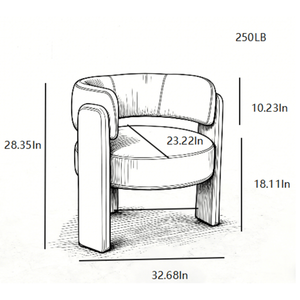 Fauteuil d'appoint contemporain moderne confortable en tissu bouclé, chaise individuelle pour salon, chambre à coucher, fauteuil de loisirs rembourré - Product Image 3